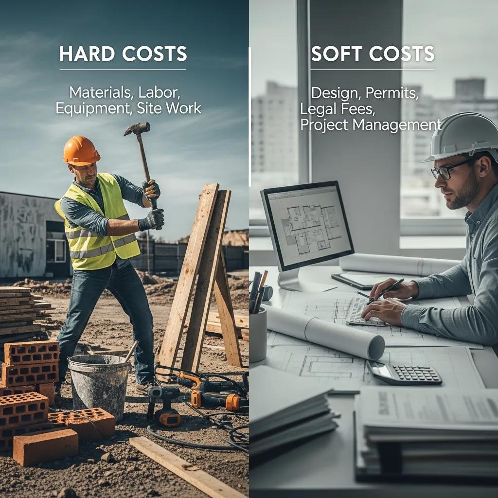 Diagram showing hard costs versus soft costs for Toronto renovations