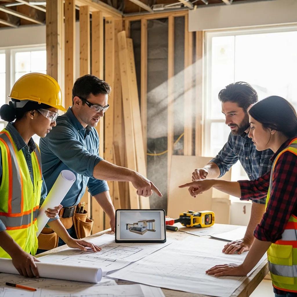 Team collaboration in a design‑build process for renovations, supporting reliable warranty outcomes